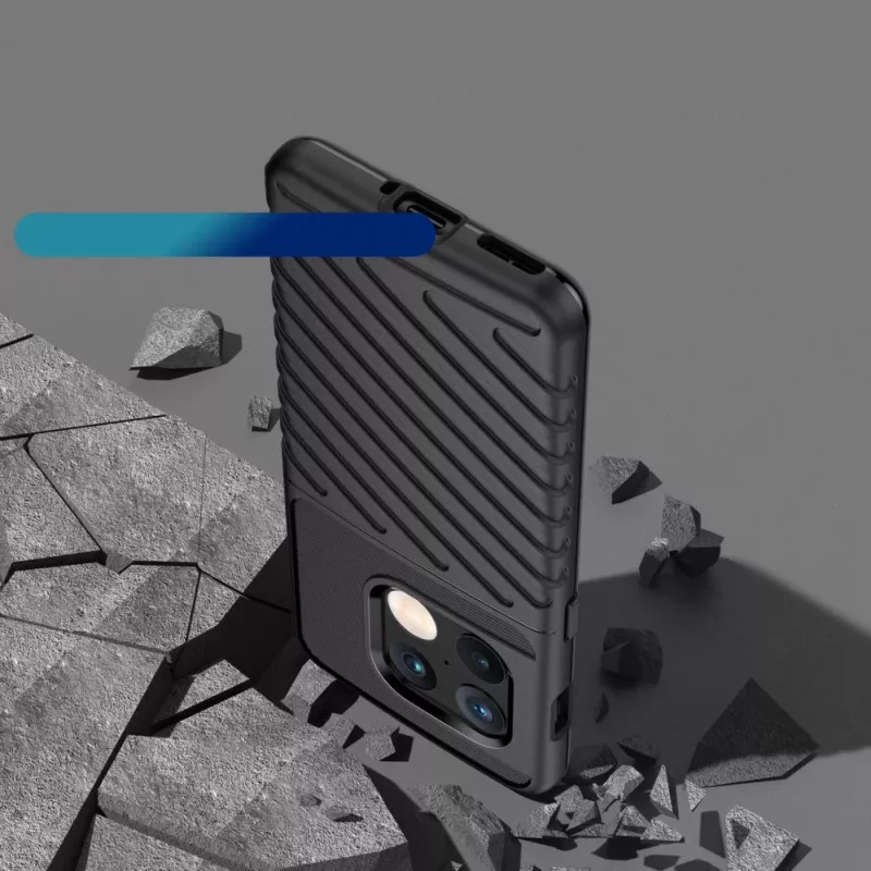 Hurtel Thunder Case Cover flessibile corazzata per OnePlus 10 Pro nero