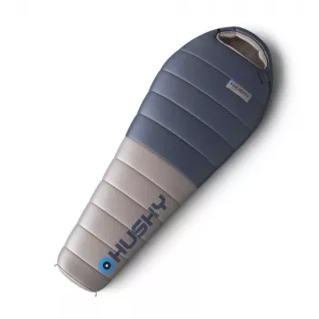 Husky DOPY Sacco a pelo in piuma -25°C, 85x220 cm, 1,69 kg, blu/grigio