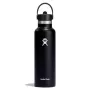 Borraccia Hydro Flask Standard Mouth Flex Straw Cap 21 oz (620 ml) nera