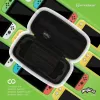 Hyperkin M07541-MTCN Custodia rigida, verde, multicolore, PEVA, per Nintendo Switch Lite, antiurto, idrorepellente, borsa