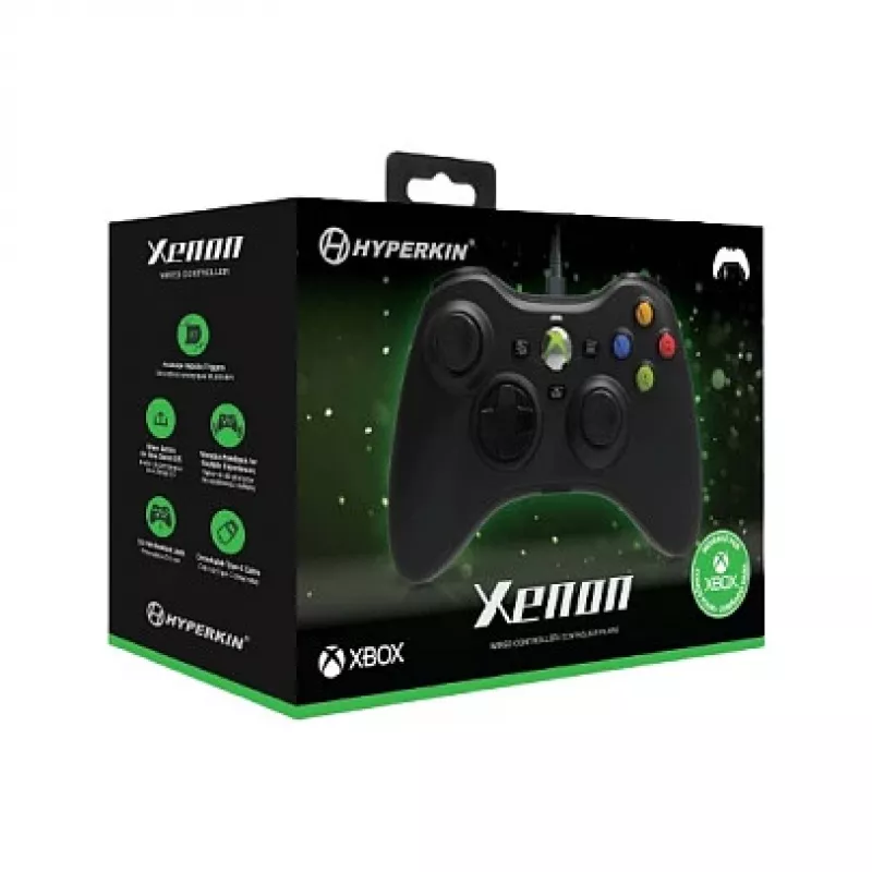 Hyperkin Xenon controller con filo per Xbox Series X|S, Xbox One e PC – nero