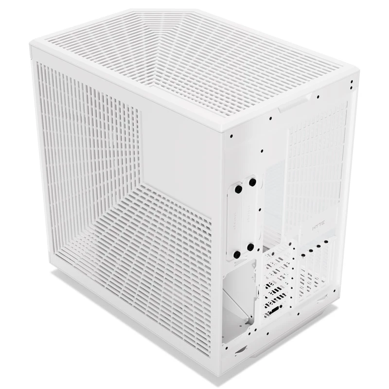HYTE Y70 Touch case mid-tower, bianco, touchscreen LCD da 14,1 pollici, vetro temperato, E-ATX/ATX/mATX/Mini-ITX