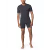 Icebreaker Anatomica S/S Crewe maglietta intimo tecnico - Black/Monsoon - taglia M
