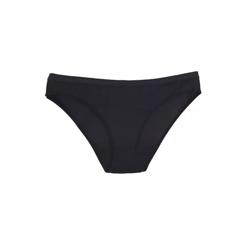 Icebreaker slip bikini da uomo 103164001 in lana merino nero