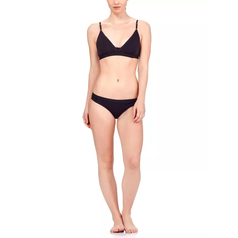 Icebreaker slip bikini da uomo 103164001 in lana merino nero