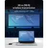 Icy Box IB-WL101 Kit extender HDMI wireless - trasmettitore e ricevitore USB-C a HDMI, Full HD 1080p, portata 30m, Nero