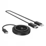 Icy Box IB-WL101 Kit extender HDMI wireless - trasmettitore e ricevitore USB-C a HDMI, Full HD 1080p, portata 30m, Nero