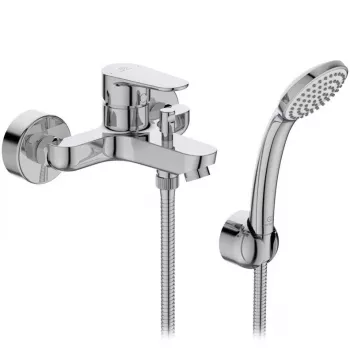 Ideal Standard BC706AA Cerafine O rubinetto vasca, cromo, montaggio a parete, miscelatore monocomando