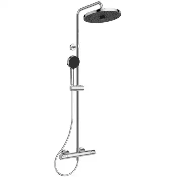 Ideal Standard Ceratherm T25+ Sistema doccia termostatico con soffione 260mm e doccetta 100mm, cromato