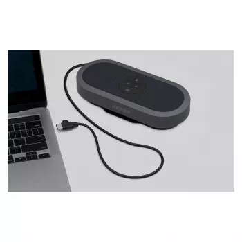 IIYAMA WP-MEET03M trasmettitore wireless per presentazioni con array di 8 microfoni, 4K UHD, USB-C, nero