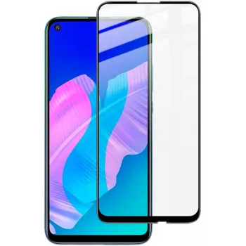 iLike vetro temperato 2.5D full glue con cornice nera per Huawei P40 Lite E