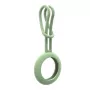 iLike AirTag Custodia in silicone con anello portachiavi verde