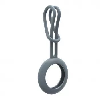 iLike AirTag custodia portachiavi in silicone grigio blu