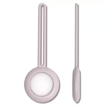 iLike Custodia in Silicone con Portachiavi per AirTag Rosa