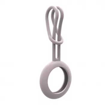 iLike Custodia in Silicone con Portachiavi per AirTag Rosa