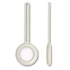 iLike AirTag portachiavi in silicone ad anello bianco