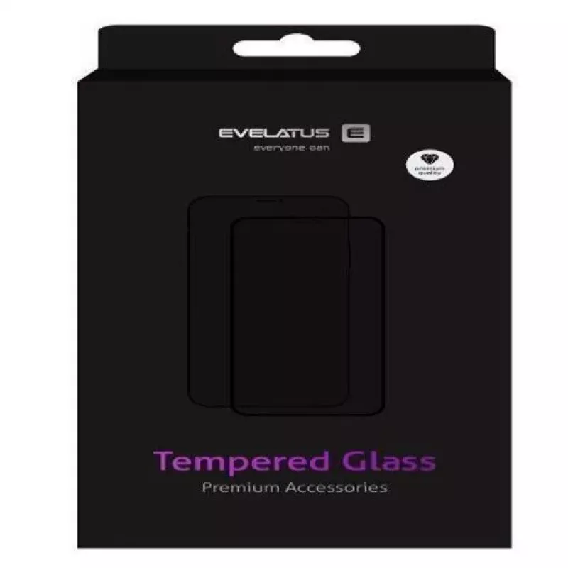 iLike Vetro temperato piatto trasparente per schermo Apple iPhone 12 Mini 5,4 pollici 0,33 mm