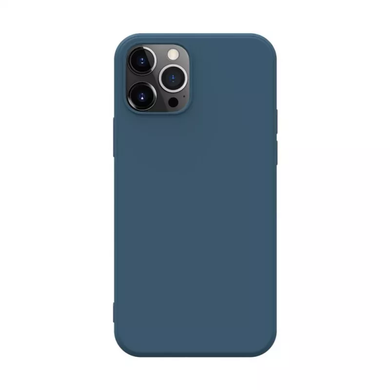 iLike Apple iPhone 12 Pro Max Custodia in silicone nano blu mezzanotte