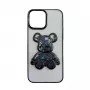 Custodia in silicone iLike per Apple iPhone 13 Print Desire Bear nero