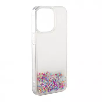 iLike Apple iPhone 13 custodia in silicone Water Glitter Rainbow