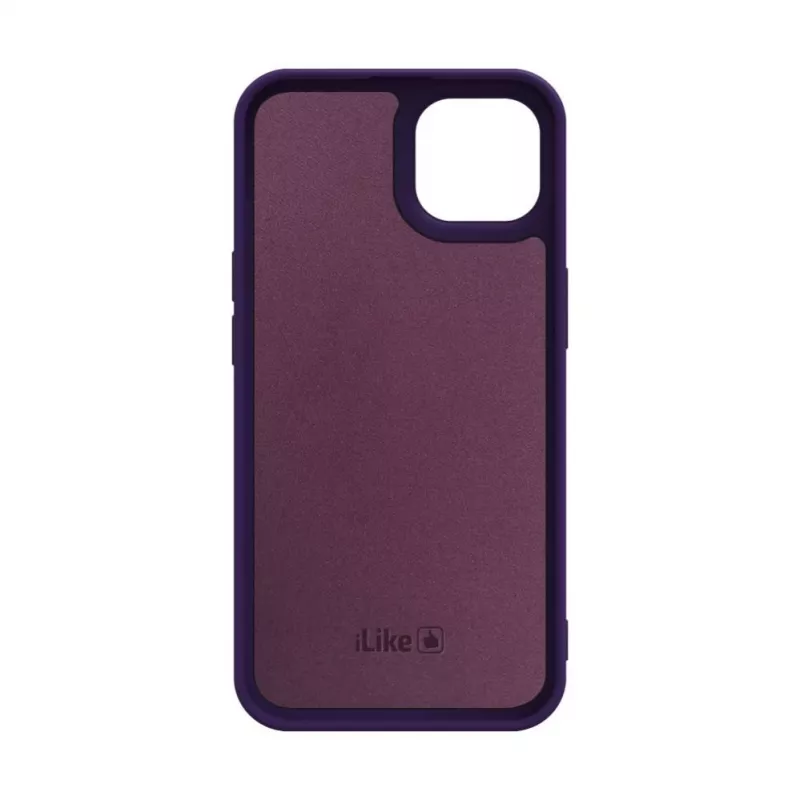 iLike Apple iPhone 14 Custodia in silicone nano viola profondo