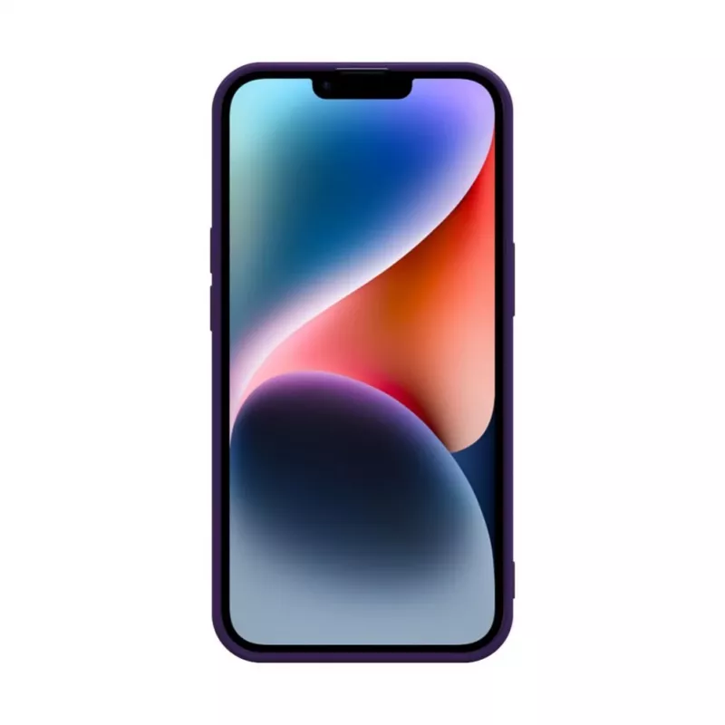 iLike Apple iPhone 14 Custodia in silicone nano viola profondo