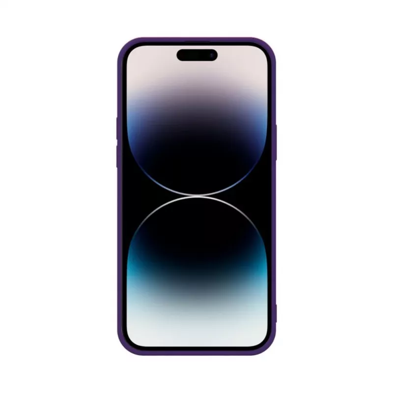 iLike Apple iPhone 14 Pro Max Custodia in silicone nano viola profondo