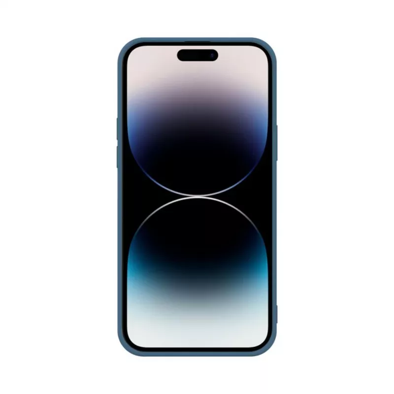 iLike Custodia in silicone Nano per Apple iPhone 14 Pro Max blu mezzanotte