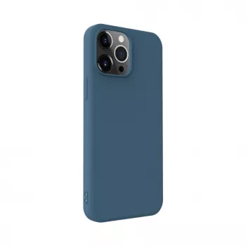 iLike Custodia in silicone Nano per Apple iPhone 14 Pro Max blu mezzanotte