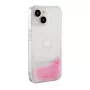 iLike Apple iPhone 15 Custodia in silicone Water Glitter rosa