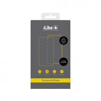 iLike Apple iPhone 6/6S Pellicola protettiva in vetro full cover 2.5D Silk Print - nera