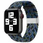 Cinturino in tessuto intrecciato iLike per Apple Watch 38/40/41mm blu