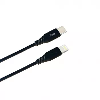 iLike Cavo di Ricarica Type-C a Lightning CTL01 Nero