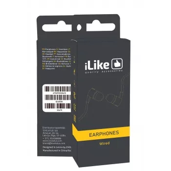iLike auricolari IEA01BK 3,5mm nero
