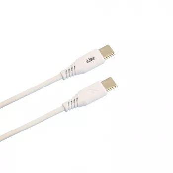 iLike Evelatus cavo di ricarica USB-C a USB-C CTT01 bianco 1m