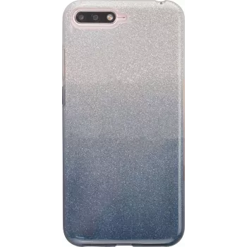 iLike Huawei Y6 2018 Custodia Gradient Glitter 3-in-1 Fumé