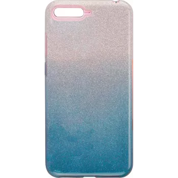 iLike Huawei Y6 2018 Gradient Glitter Case 3in1 blu