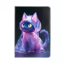 iLike Custodia folio per iPad 10.2 / 10.5 design gatto viola