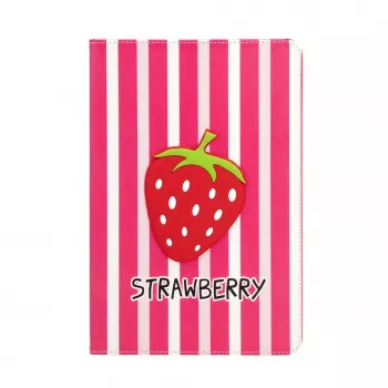 iLike iPad 10.2 / 10.5 Custodia folio design fragola - rosa rosso verde