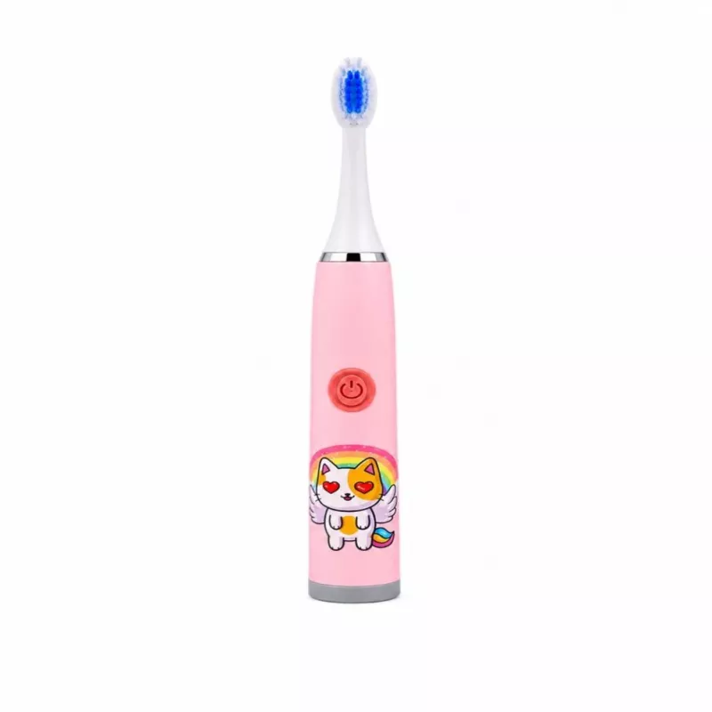 iLike Kids W3 spazzolino elettrico (a batteria) +3 testine rosa
