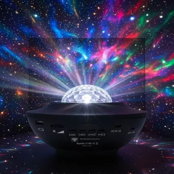 iLike Proiettore stellare LED con 21 effetti nero