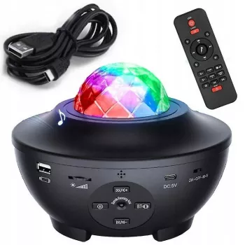 iLike Proiettore stellare LED con 21 effetti nero