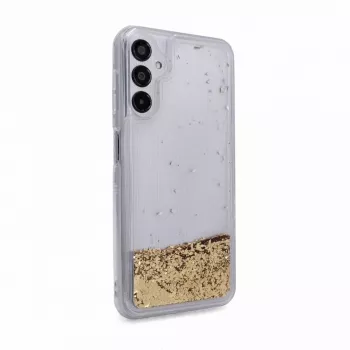 iLike Samsung Galaxy A14 5G Custodia in silicone Water Glitter oro