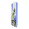 iLike Samsung Galaxy A15 Cover in resina cartoon viola bianco