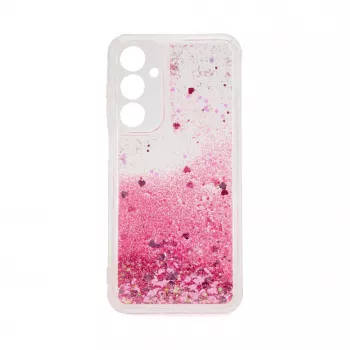 iLike Samsung Galaxy A15 Custodia in silicone Water Glitter rosa