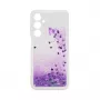 iLike Samsung Galaxy A15 custodia in silicone Water Glitter viola