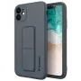 iLike Samsung Galaxy A22 5G Kickstand Case Cover con supporto in silicone nero