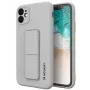 iLike Samsung Galaxy A22 5G Custodia con supporto Kickstand in silicone grigio