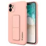 iLike Samsung Galaxy A22 5G Kickstand Case Cover in silicone con supporto rosa