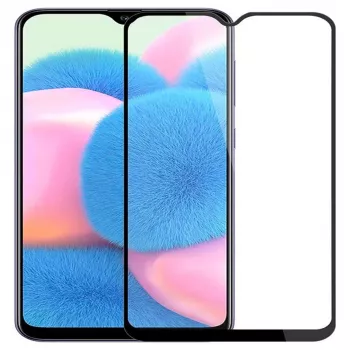 iLike Samsung Galaxy A30s Pellicola protettiva in vetro temperato 2.5D Black Frame Full Glue